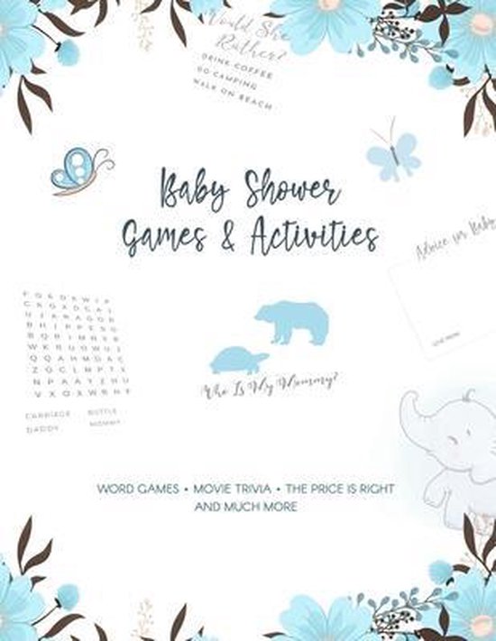 Baby Shower Games & Activities: Word games - Movie Trivia - The Price is Right and Much More