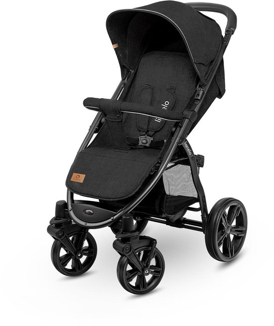 Lionelo Annet luxe kinderwagen met accessoires - Black Carbon