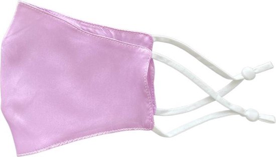 YOSMO - Zijden Mondkapje - Lila - 100% moerbei zijde - niet medisch - herbruikbaar