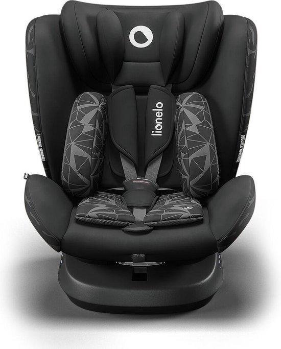 Lionelo autostoel Bastiaan One 360° met isoFix Black Onyx (0-36kg) - Groep 0-1-2-3 autostoel voor kinderen van 0 tot 12 jaar