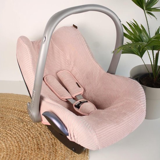 Ukje Maxi Cosi Hoes voor Cabriofix Pebble Citi - Ribstof - Roze