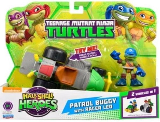 Teenage Mutant Ninja Turtles P- atrol buggy 2 in 1 incl. racer Leonardo 6.5cm