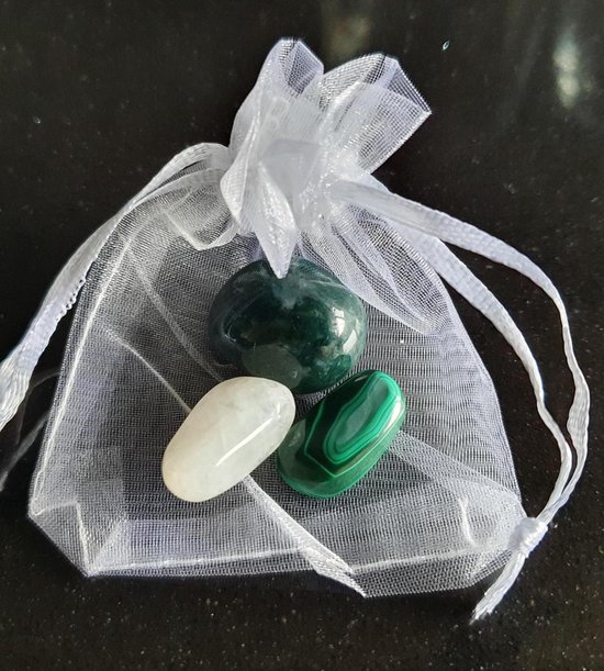 Set mineraalstenen "Bevalling & Borstvoeding"