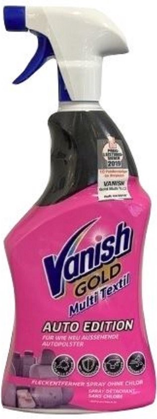 Vanish Gold Spray - Multi Textiel - Auto Edition - Autostoelen - Kinderwagens - Zetels - Kussens - 2 x 660 ml