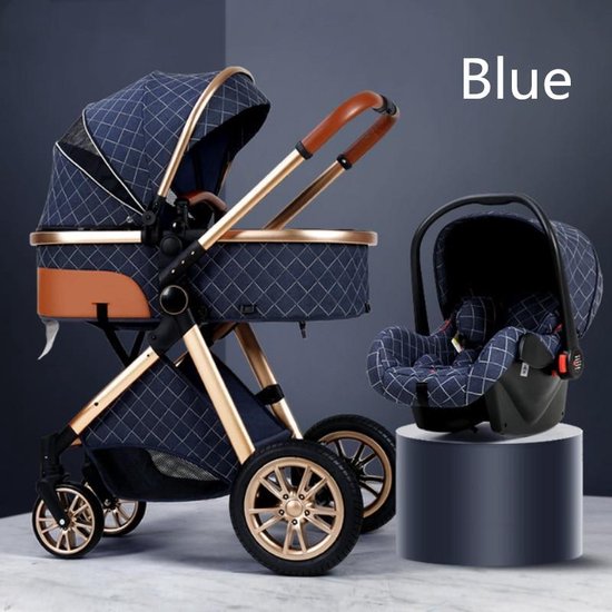 Luxe multi-functionele 3 in 1 wandelwagen - Babywagen - Kwalitatieve buggy - Opklapbare kinderwagen - Licht en flexibel - 3 in 1 kinderwagen -