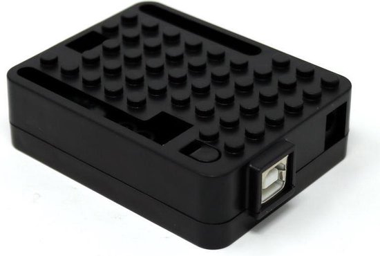 Arduino Uno R3 behuizing Lego compatible Zwart