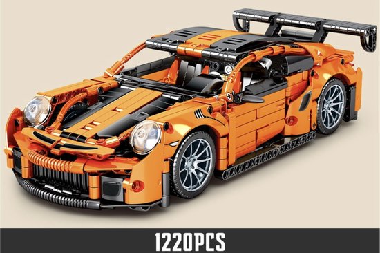 DC Goodyz Bouwset Sportauto Porsche  - 1220 Onderdelen - Schaal 1:14 - Lego Compatibel Porsche