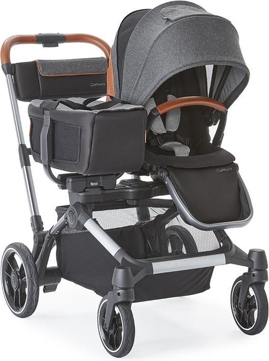 Contours Element ® multifunctioneel kinderwagen met shopping bag - tweelingwagen - duowagen- met boodschappenmand