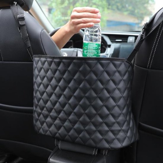 Auto Organizer Autostoel - Tas - Zwart - Bescherm je tas tegen vuil en diefstal - Vegan Leather