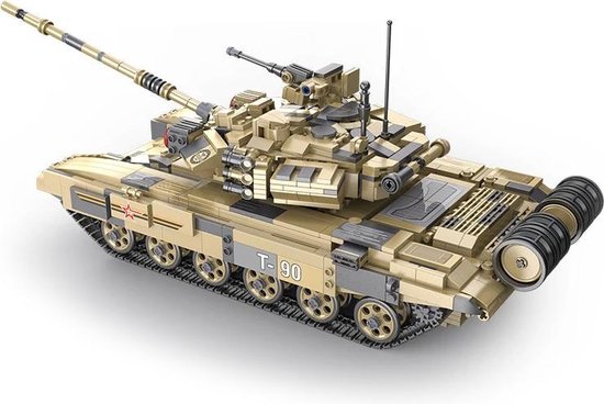 CaDA C61003W T-90 Tank - 1722 bouwsteentjes - Lego Technic Compatibel - Bouwdoos