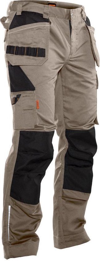 Jobman Practical 2322 Werkbroek Holsterpockets - Mannen - Khaki/Zwart - 50