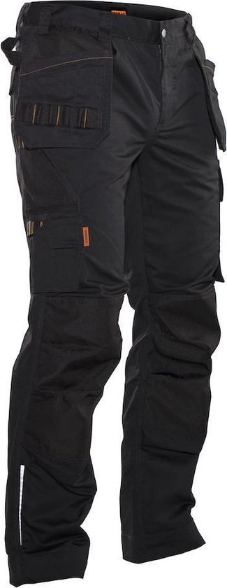 Jobman Practical 2322 Werkbroek Holsterpockets - Mannen - Zwart - 48