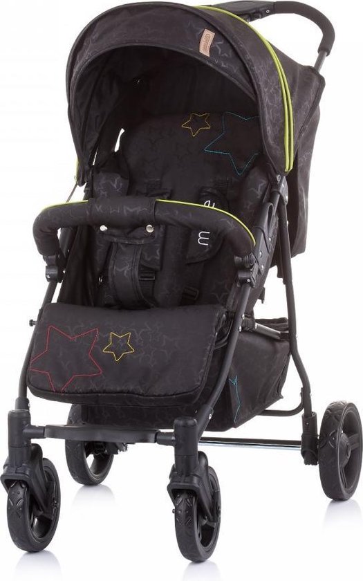 Chipolino Mixie Buggy - Kinderwagen - Lichtgewicht - 4 standen - Carbon