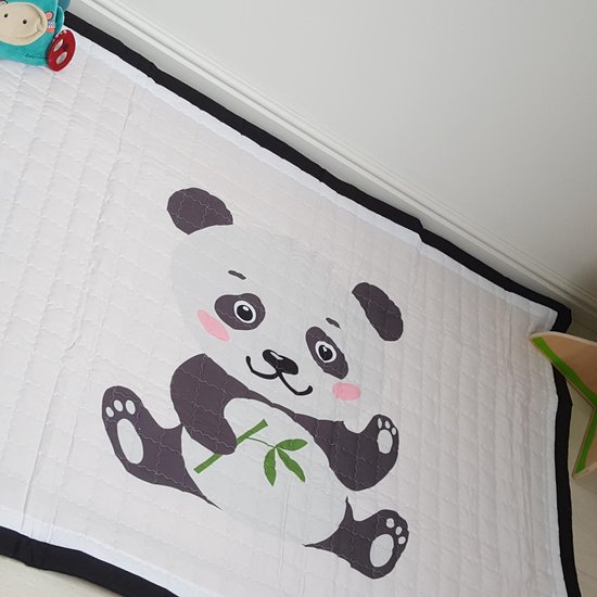 Speelkleed pandabeer 195 x 145 - LiefBoefje - Groot Speelkleed Baby - Speelmat Kinderen - Babymat XL - Kindervloerkleed - Kraamcadeau - Speelkleed Kinderen - 50+ design speelkleden