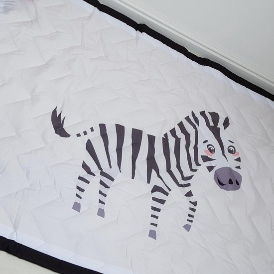 Speelkleed zebra 195 x 145 Deluxe EXTRA DIK - Liefboefje - Groot Speelkleed Baby - Speelmat Kinderen - Babymat XL - Kindervloerkleed - Kraamcadeau - Speelkleed Kinderen - 50+ design speelkleden