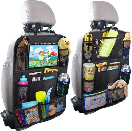 Multifunctionele Auto Opbergtas - Autostoel Organizer met Touch Screen Tablet Houder - Auto Organizer - Auto Accessoires -  Autostoelbeschermer - Kick Mat - Achterbank Organizer - Opbergtas - Speelgoed Opberger - Car Seat Organizer - Waterbestendig