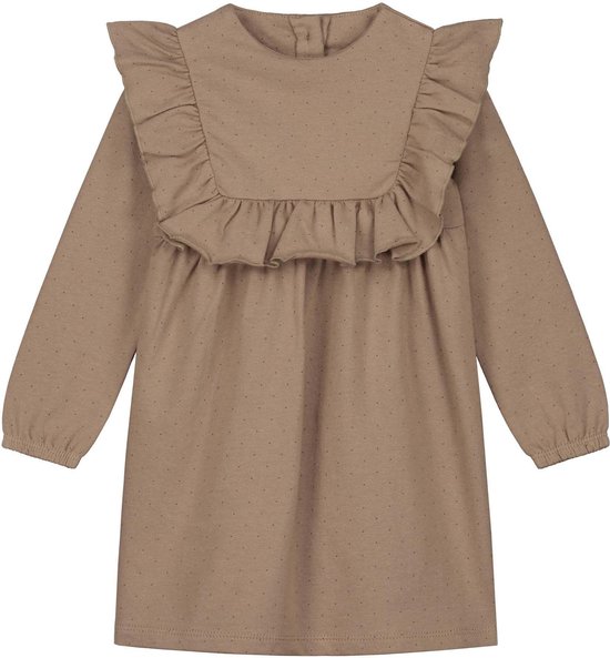 Prénatal baby jurk - babykleding voor meisjes - maat 62 - Taupe