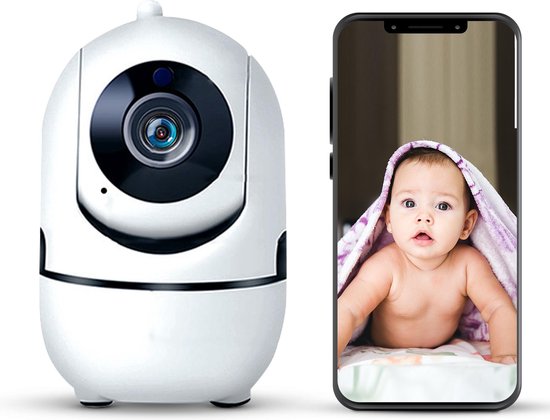 Babyfoon met camera babyfoon wifi camera beveiliging – Geluid bewegingsdetectie - Lyoto - Incl. lensschoonmaak doek