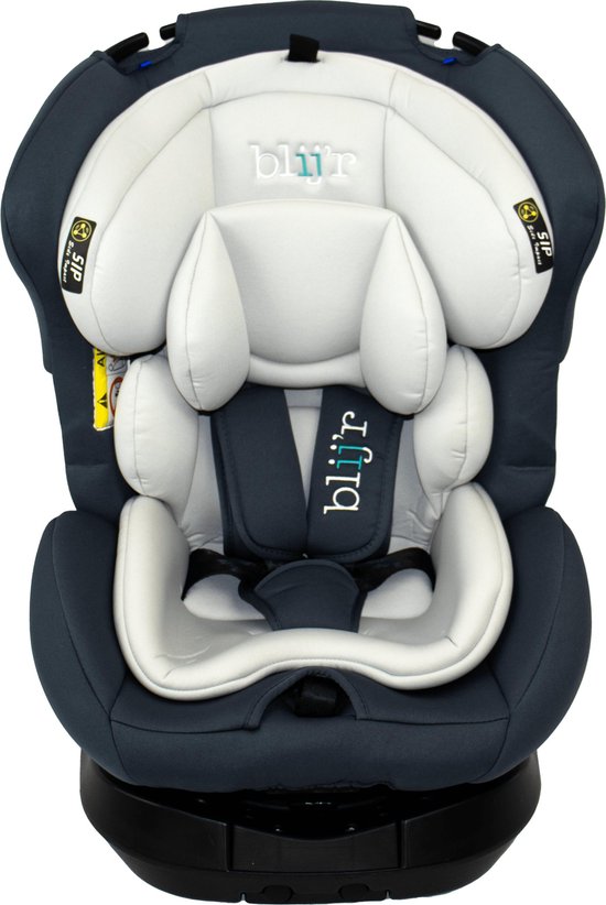 Blij'r Maja - Autostoel met isoFix - Licht grijs - Groep 0-1-2-3 autostoel voor kinderen van 0 tot 12 jaar