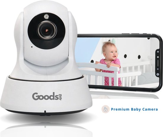 Goods4all Ultra XL FullVison - Babyfoon Met Camera en App - Premium Baby Camera - HD WiFi Camera Beveiliging