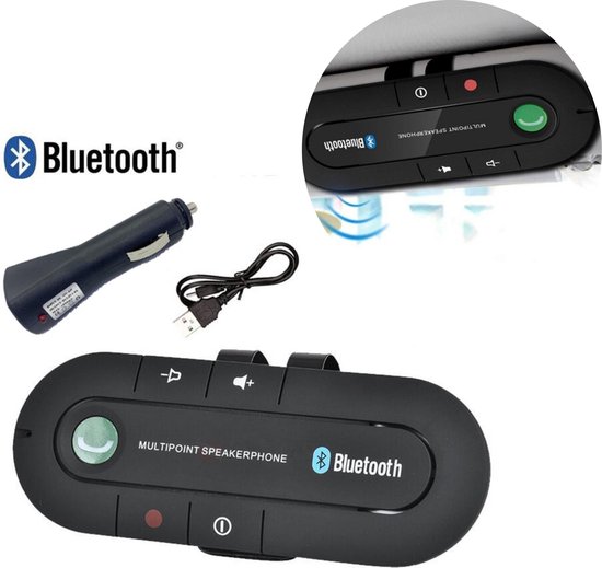 HMerch™ Carkit Bluetooth - Handsfree voor in de auto - Handsfree bellen Auto Bluetooth  - Handsfree set