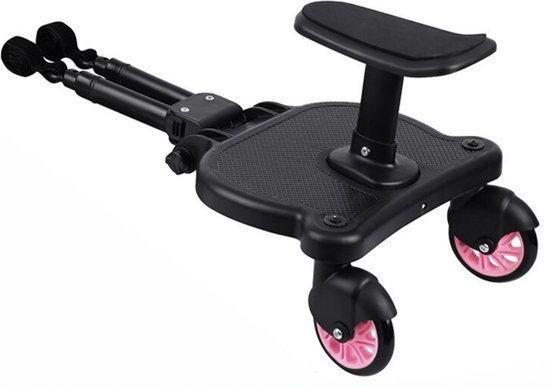 Meerijdplankje - Kinderwagen Zitje - Buggyboard - Roze - 100% GARANTIE