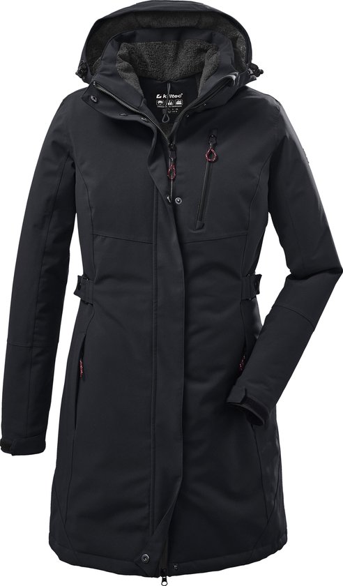 Killtec KOW 165 Women Parka - Outdoorjas - Dames - Winterjas - Zwart - Maat 38