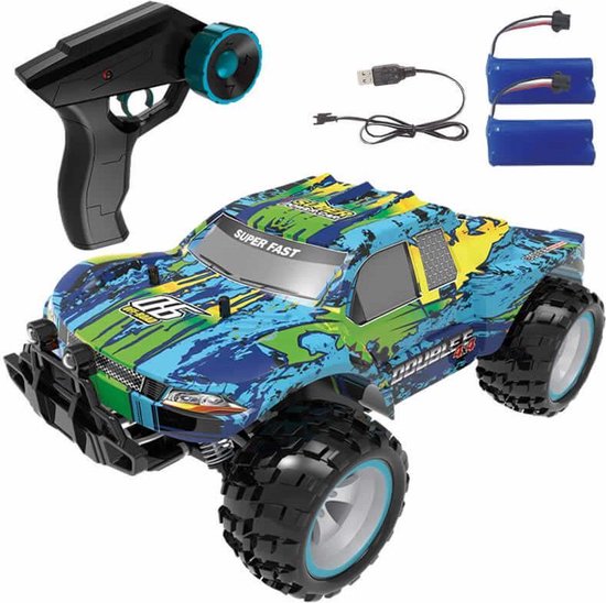 Bestuurbare Auto - Offroad Buggy -  MET GRATIS EXTRA ACCU  - RC auto voor kinderen - Radiografisch bestuurbare auto schaal 1:18