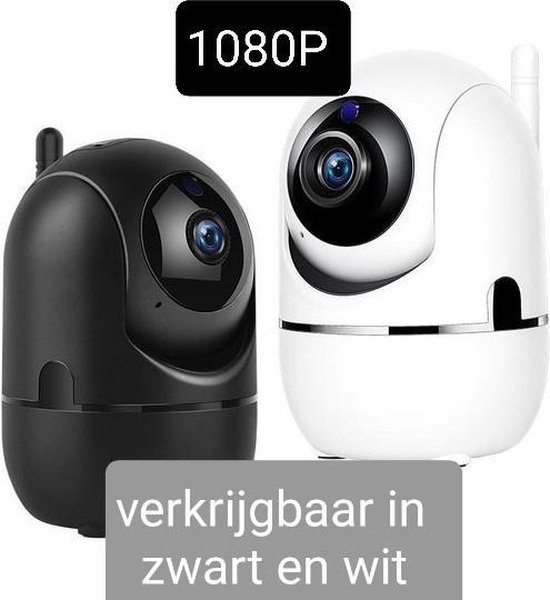 Babyfoon met camera zwart -  Wifi Beveilingscamera - Babyfoon met Wifi - Camerabewaking -  Hondencamera - HD Quality 1080P - Nederlandse handleiding