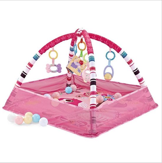 Babygym- Baby Speelkleed – Baby Speelgoed – Baby Speelmat -Roze