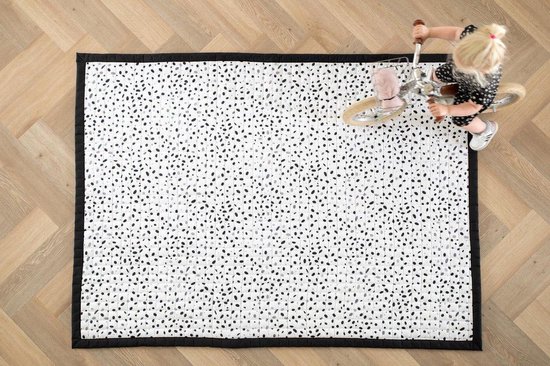 Love by Lily - Groot speelkleed baby 200x150cm - kiezels - Kraamcadeau - babyspeelgoed - groot speelkleed baby - Little Dot - Stippen  - speelmat binnen en buiten - speelmat baby