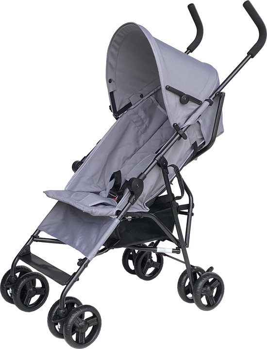 Cabino Buggy - Plooibuggy - Lichtgewicht - Multi Standen - Comfortabele Rugleuning – Stone Grey