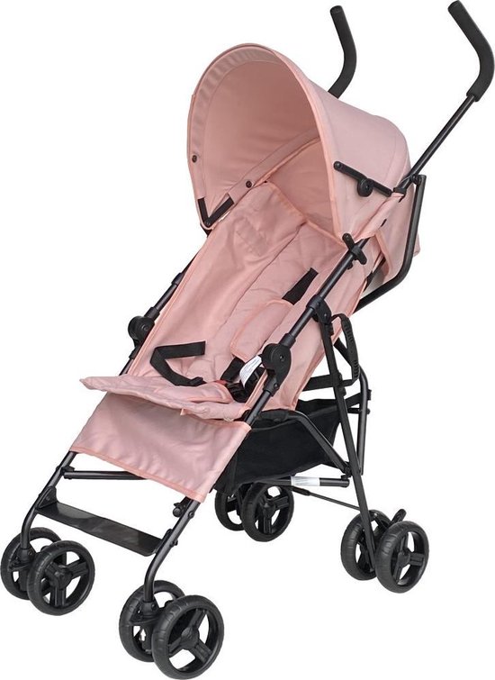 Cabino Buggy - Plooibuggy - Lichtgewicht - Multi Standen - Comfortabele Rugleuning – Soft Pink