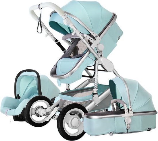 Luxiqo Kinderwagen 3-in-1 - Kinderwagen - Wandelwagen - Buggy - Buggy Kinderwagen - 62 x 105 x 81 cm