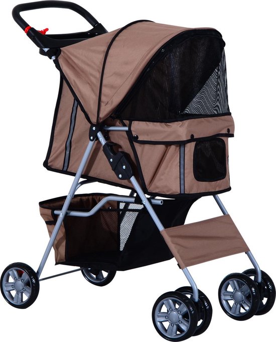 Honden buggy Wandelwagen BRUIN Buggie voor dieren