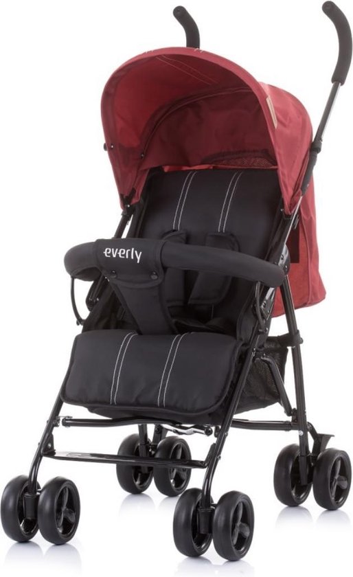 Chipolino Everly Buggy - Kinderwagen - Lichtgewicht - Volledig inklapbare kinderwagen - Cherry